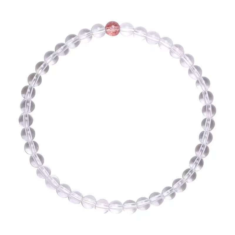 天然白水晶手链